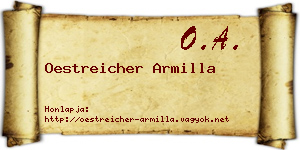 Oestreicher Armilla névjegykártya